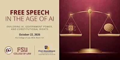 Free Speech in the Age of AI Symposium In-Person