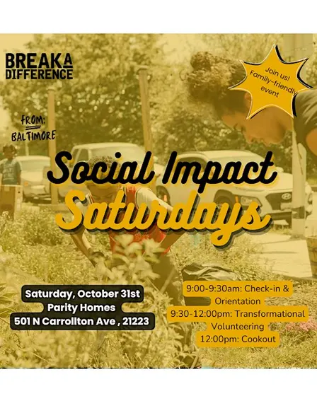 Social Impact Saturday - Volunteer + Cookout (October 2026)