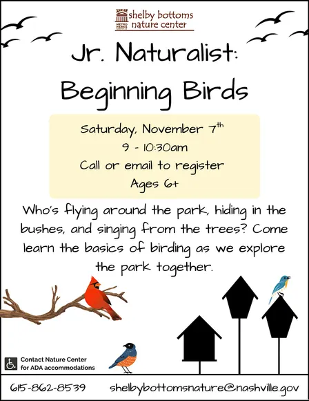 Jr. Naturalist: Beginning Birds
