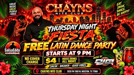 FM 1960 / Thursday Fiesta: Salsa, Bachata & Latin FREE Party!