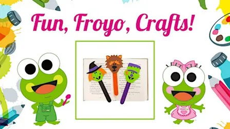 Free Halloween Bookmark Craft at sweetFrog Hampton