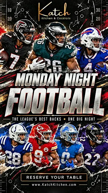 Monday Night Football Watch Party at Katch Kitchen & Cocktails