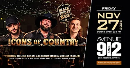 ICONS OF COUNTRY - Tributes to Morgan Wallen, Luke Bryan & Zac Brown Band