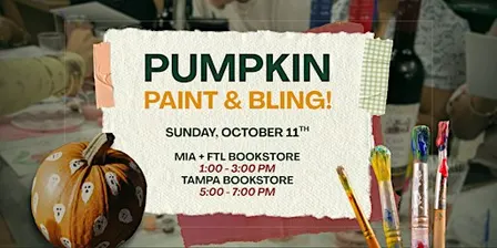 Pumpkin Paint & Bling  Steamy Lit Tampa