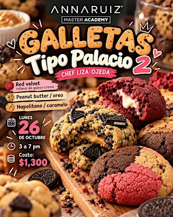 Galletas Tipo Palacio 2 con la Chef Liza Ojeda