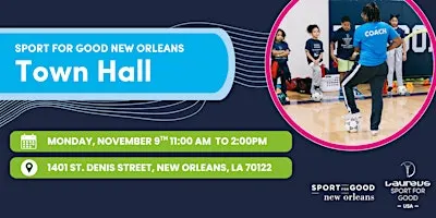 Sport for Good New Orleans Town Hall