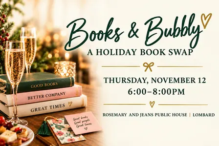 Books & Bubbly: A Holiday Book Swap