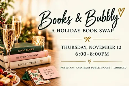 Books & Bubbly: A Holiday Book Swap