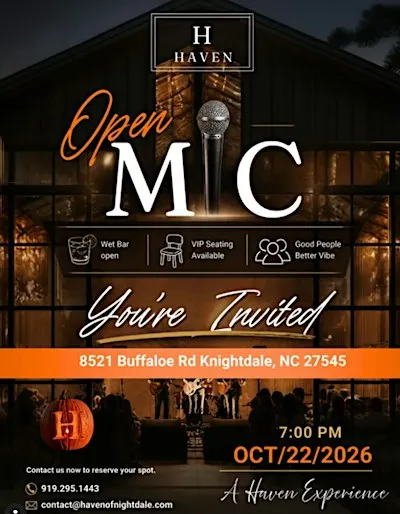October Open Mic Night at Haven Farm
