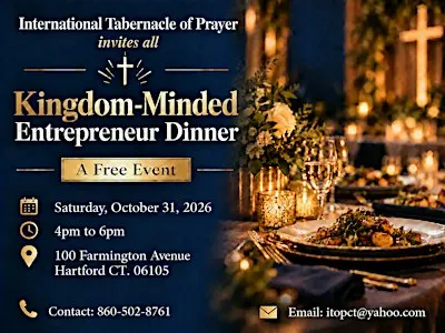 Kingdom-Minded Entrepreneur Dinner.