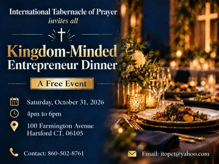 Kingdom-Minded Entrepreneur Dinner.