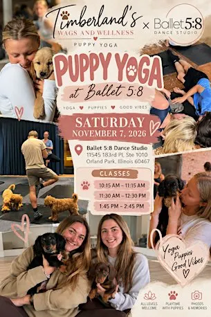 Puppy Yoga: Timberlands Wags and Wellness