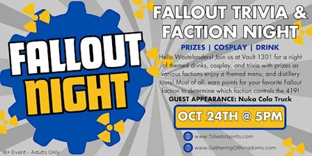 VAULT 1301 - FALLOUT TRIVIA + FACTION NIGHT