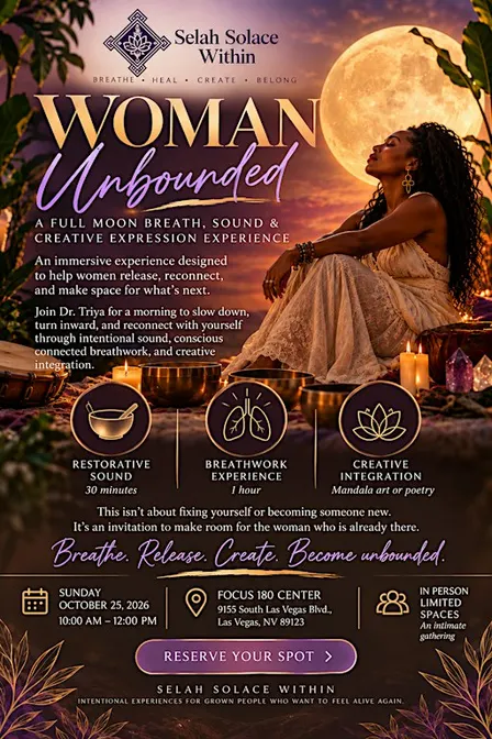 Woman Unbounded: A Breath, Sound & Creative Expression Experience