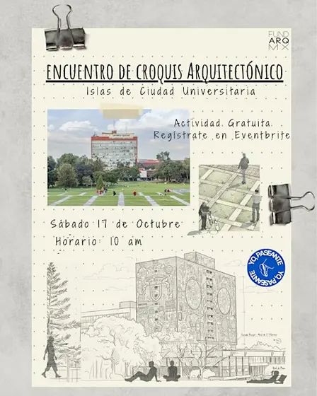 Encuentro de croquis en Islas Ciudad Universitaria