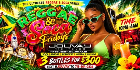 Reggae vs Soca Fridays, Ladies free entry
