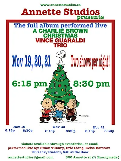 A Charlie Brown Christmas. The full album performed live!