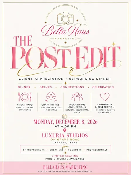 The Post Edit : Client Appreciation Dinner