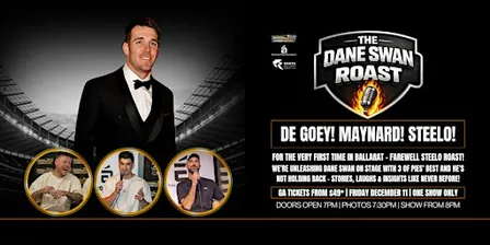 Dane Swan Roasts Steelo, De Goey & Bruzzy at North Ballarat Sports Club!