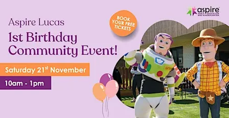 Aspire Lucas 1st Birthday Community Event