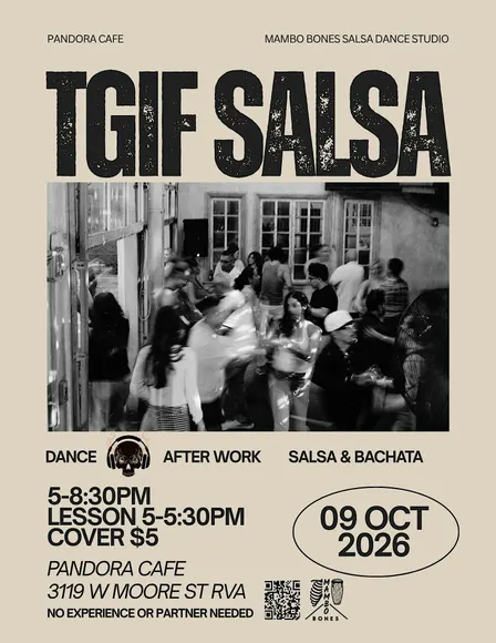 TGIF Salsa Party Pandora Cafe RVA