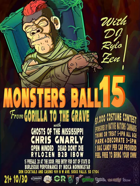 Monsters Ball 15 Halloween Concert + $1000 Costume Contest
