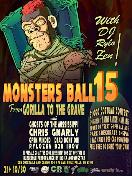 Monsters Ball 15 Halloween Concert + $1000 Costume Contest