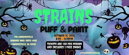 Strains Wellness: Halloween Puff & Paint