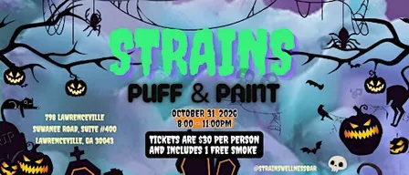 Strains Wellness: Halloween Puff & Paint