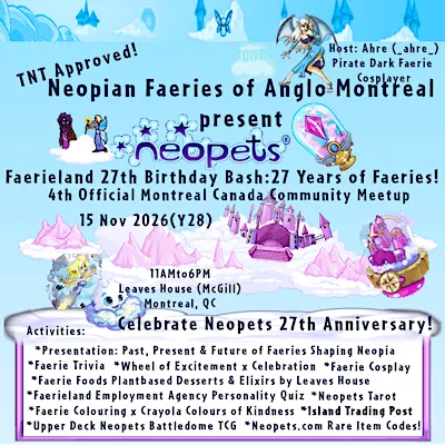 Official Neopets Faerieland 27th Birthday Bash: 27 Years of Faeries!