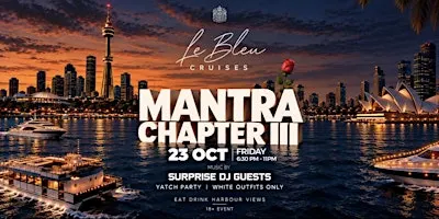 Mantra - Yacht Party. Bollywood & Beyond