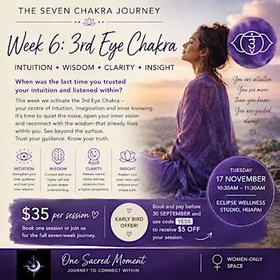 Week 6 - 7 Chakra Journey - 3rd eye