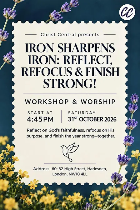 Iron Sharpens Iron: Reflect, Refocus & Finish Strong! {Workshop & Worship}