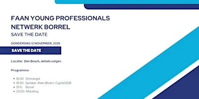 Netwerk borrel FAAN Young professionals 2026
