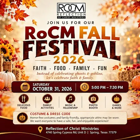 RoCM Fall Festival 2026 | Faith • Food • Family • Fun