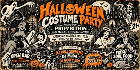 Brunch & Beats: Halloween Night at PROABITION | Costume Party & Open Bar