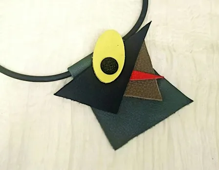Jewellery-making from fabric and leather