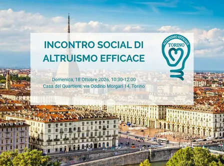 Incontro social  Altruismo Efficace Torino.