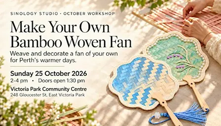 Make Your Own Bamboo Woven Fan for Perth warmer days