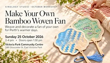 Make Your Own Bamboo Woven Fan for Perth warmer days