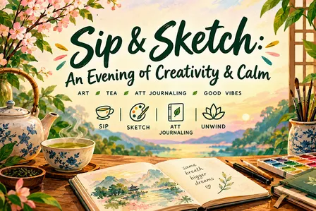 Sip & Sketch: An Evening of Creativity & Calm