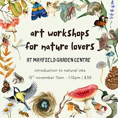 Art Workshops for Nature Lovers: Introduction to Natural Inks