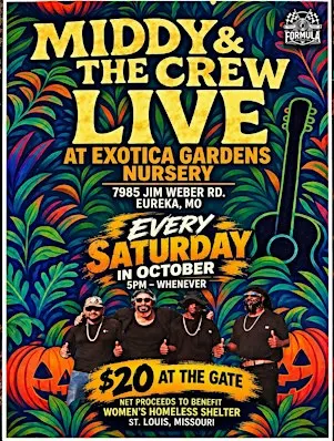 Middy & the Crew LIVE (Saturdays in October)