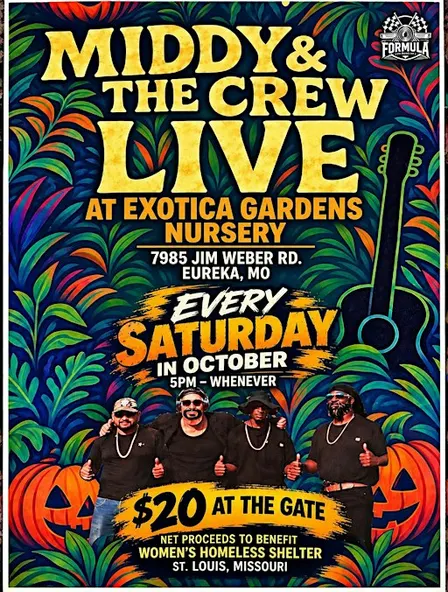 Middy & the Crew LIVE (Saturdays in October)
