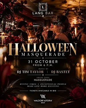 HALLOWEEN MASQUERADE – Halloween at Lang Bar