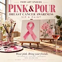 breast cancer awareness month sip and paint / candle making