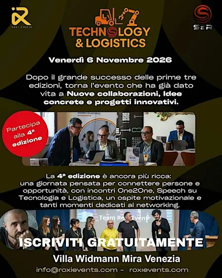 Evento SeR Technology & Logistics 4° Edizione | AI 1° Edizione 06/11/2026
