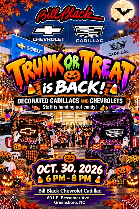 Trunk or Treat is BACK!  Bill Black Chevrolet Cadillac