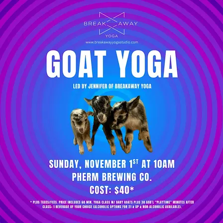 Goat Yoga at Pherm Brewing Co.