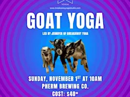 Goat Yoga at Pherm Brewing Co.